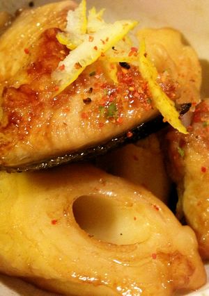 ブリとちくわぶのこっくりバター炒め♪-レシピのメイン写真