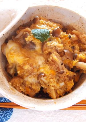 キヌアとしめじの丼-レシピのメイン写真