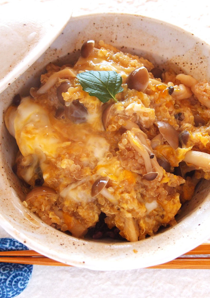 キヌアとしめじの丼-レシピのメイン写真