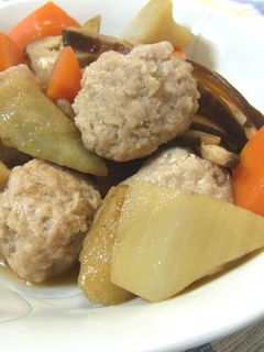 肉団子の五目煮-レシピのメイン写真