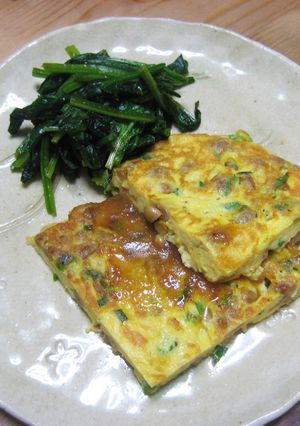 納豆チーズオムレツ-レシピのメイン写真