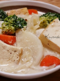 シチュー風*かぶと厚揚げの豆乳煮-レシピのメイン写真