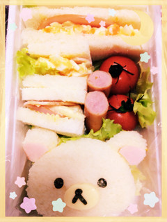コリラックマサンドウィッチ弁当-レシピのメイン写真