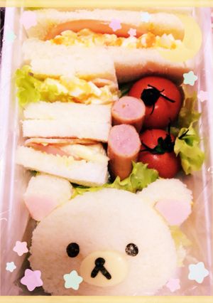 コリラックマサンドウィッチ弁当-レシピのメイン写真