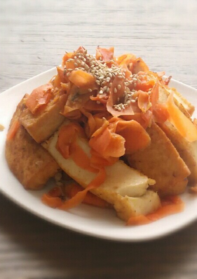厚揚げと人参の味噌炒め-レシピのメイン写真