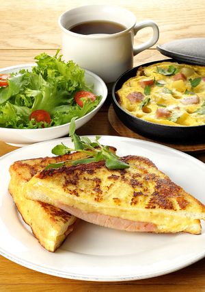 ハムとチーズのふわふわフレンチトースト-レシピのメイン写真