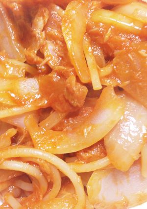 やみつき！ツナと玉ねぎの簡単パスタ-レシピのメイン写真