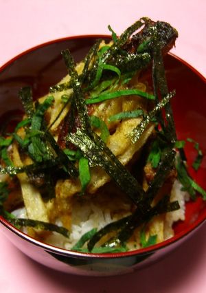 オオ～ッ☆うなぎ＆牛蒡のかき揚げ丼-レシピのメイン写真