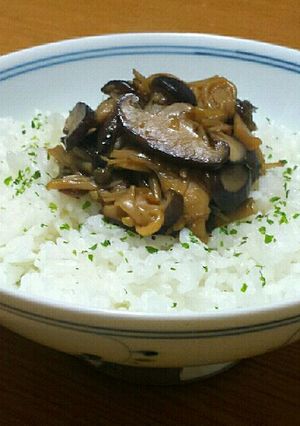 「myご飯のお供」榎しめじ椎茸の甘辛佃煮-レシピのメイン写真
