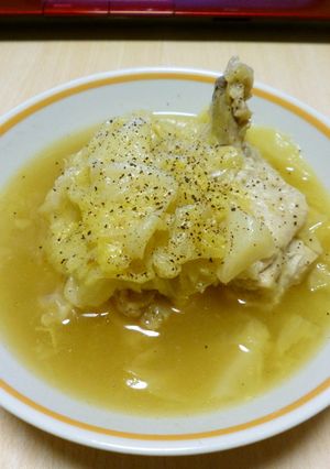 手羽元とキャベツのバター煮-レシピのメイン写真