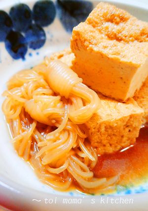 短時間で一品✿厚揚げとしらたきの煮物-レシピのメイン写真