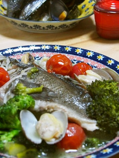 手抜きのアクアパッツァとスープパスタ-レシピのメイン写真