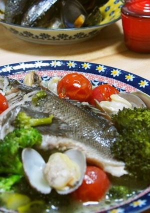 手抜きのアクアパッツァとスープパスタ-レシピのメイン写真