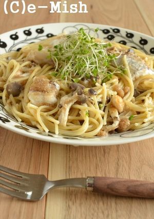 鱈とアマランサスの梅風味パスタ-レシピのメイン写真