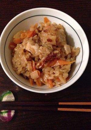 お義母さんの人参ご飯（炊き込みご飯）-レシピのメイン写真