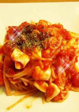 イカのトマトパスタ-レシピのメイン写真