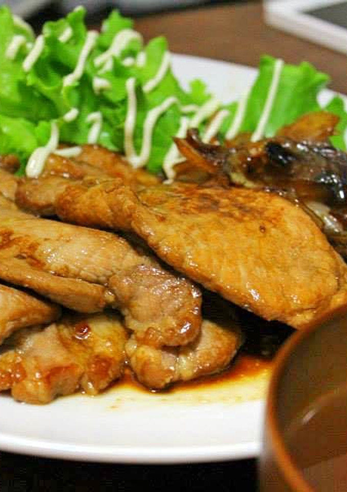 簡単＊　豚ロースで生姜焼き　-レシピのメイン写真