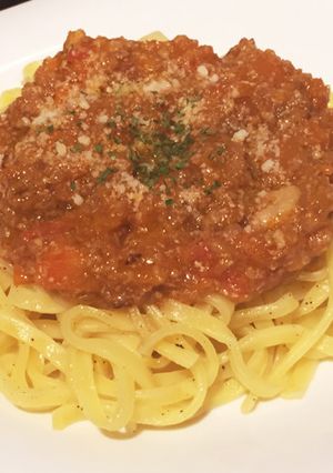 でんせつのミートソース スパゲッティ-レシピのメイン写真
