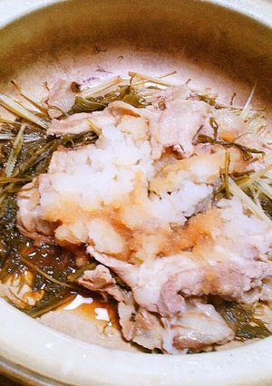 水菜の豚バラ蒸し-レシピのメイン写真