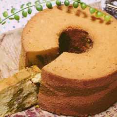 รูปของ 〝簡単*抹茶のマーブルシフォンケーキ〟