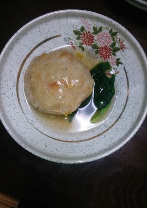 里芋の鶏団子包み揚げ~琥珀餡掛け~-レシピのメイン写真