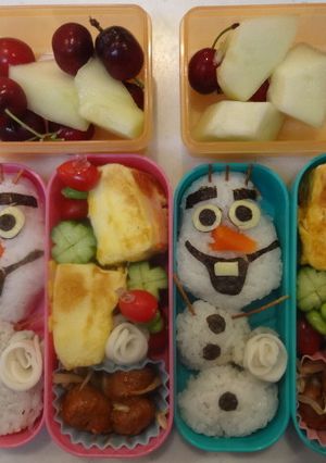アナと雪の女王　オラフ　キャラ弁-レシピのメイン写真