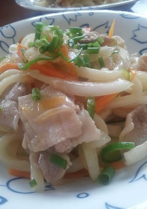 白だしで簡単味付け！焼きうどん-レシピのメイン写真