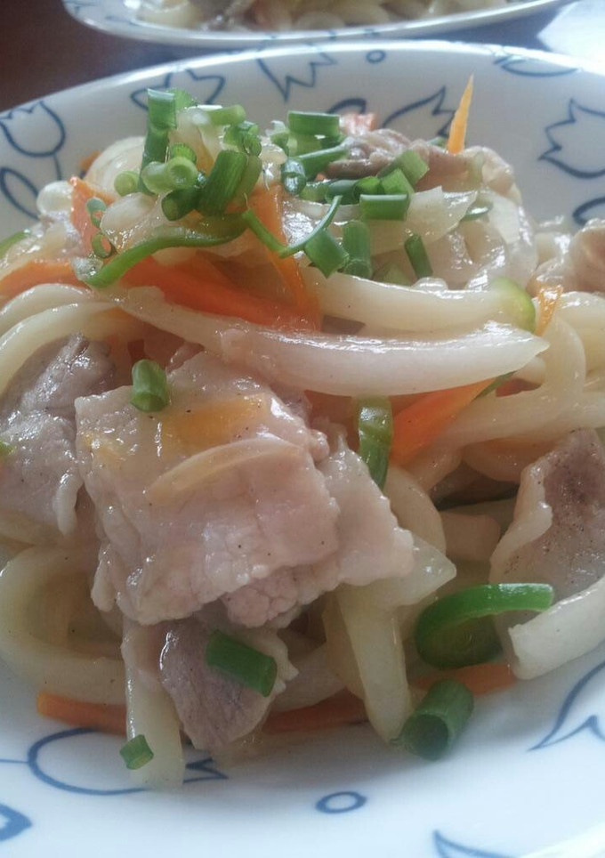 白だしで簡単味付け！焼きうどん-レシピのメイン写真
