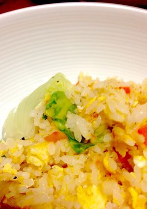 梅とレタスのあっさりチャーハン-レシピのメイン写真