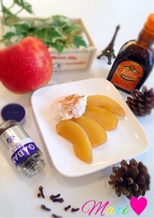 お鍋でコトコト紅茶香る♡林檎のコンポート-レシピのメイン写真
