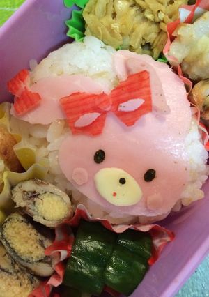 ボンボンリボン ☆ キャラ弁-レシピのメイン写真