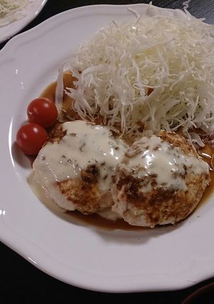 ヘルシーなやわらかチキンハンバーグ-レシピのメイン写真