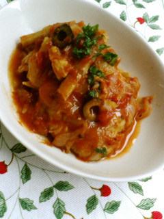 お鍋にボン 鶏肉のトマト煮-レシピのメイン写真