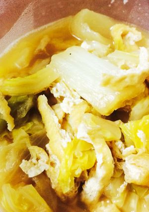 白菜とお揚げの炊きあわせ♬ほっこりする味-レシピのメイン写真