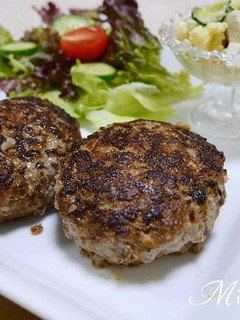 シャキシャキれんこんハンバーグ-レシピのメイン写真
