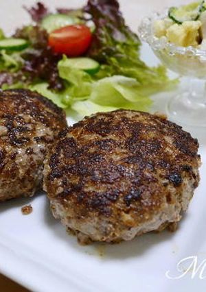 シャキシャキれんこんハンバーグ-レシピのメイン写真