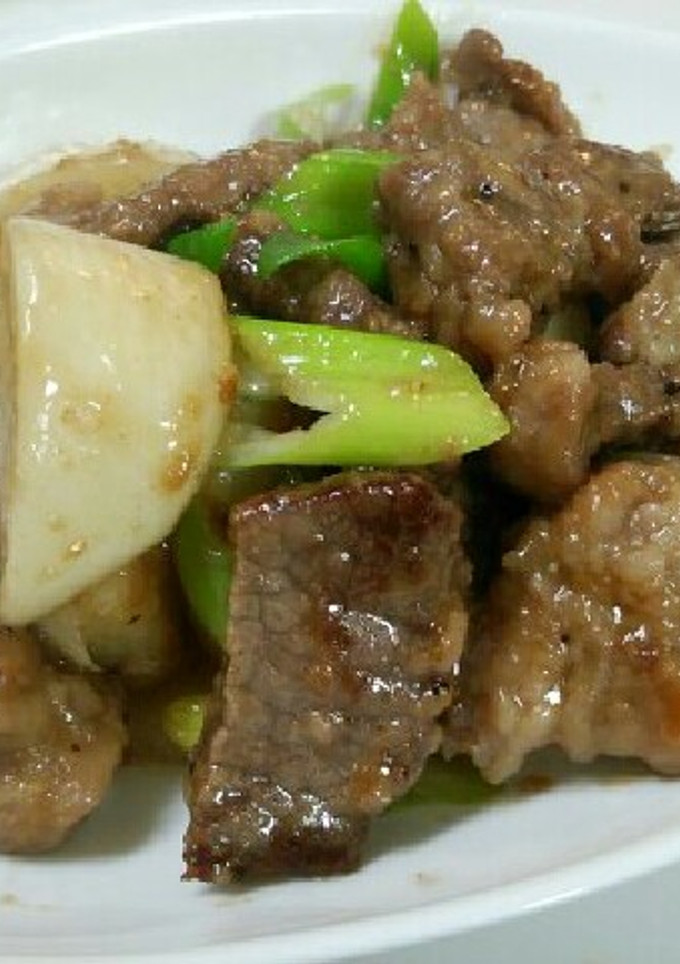 牛肉とかぶの和風炒め-レシピのメイン写真