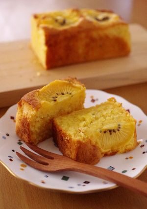 ゴールドキウイの簡単パウンドケーキ-レシピのメイン写真