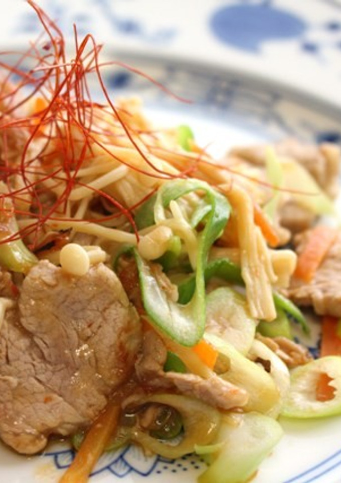 えのきと豚肉の豆板醤炒め-レシピのメイン写真