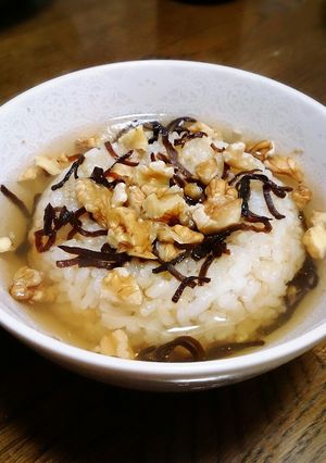 クルミ好きさんのお茶漬け！-レシピのメイン写真