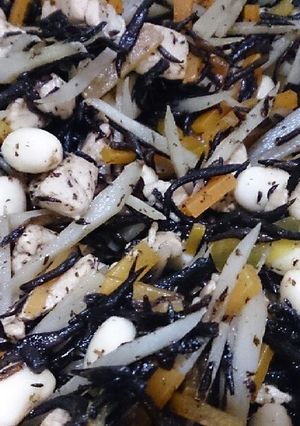 栄養満点☆子供にも♪大豆とひじきの煮物-レシピのメイン写真