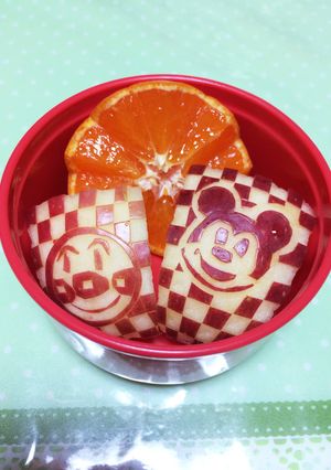 林檎の飾り切り♡キャラクター編-レシピのメイン写真