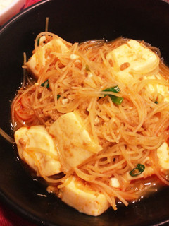 簡単ボリューム*ビーフン麻婆豆腐-レシピのメイン写真