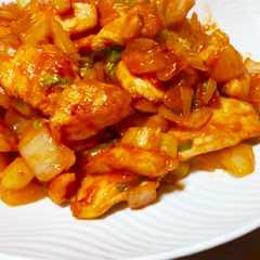 รูปของ ムネ肉とセロリの旨ケチャップ炒め☆簡単！