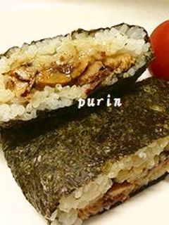 サンマ蒲焼缶 de 蒲焼おにぎらず-レシピのメイン写真