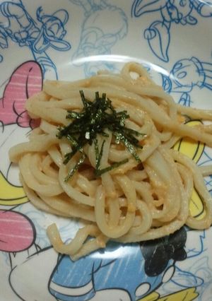 変わりタレうどん(タラコ味)-レシピのメイン写真