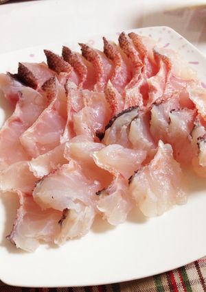 俺の甘鯛昆布締め→湯引き-レシピのメイン写真