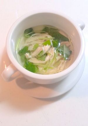 鶏のささ身と三ツ葉の♥ナンプラースープ-レシピのメイン写真