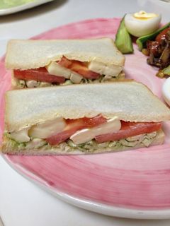 ささ身とトマトとチーズのジェノバサンド-レシピのメイン写真