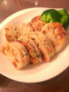 シャキッ♪蓮根挟み焼き-レシピのメイン写真
